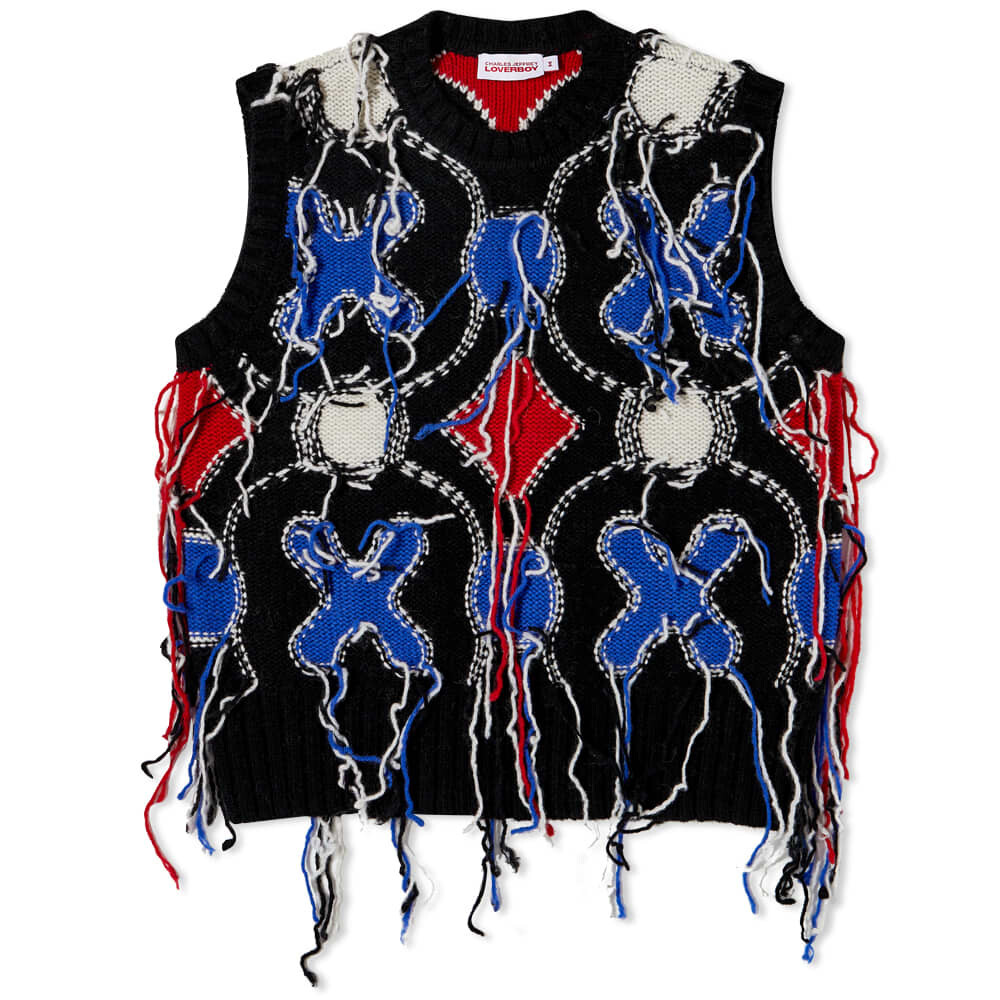 

Жилет с кисточками Loverboy Guddle Tassel Charles Jeffrey, Серый