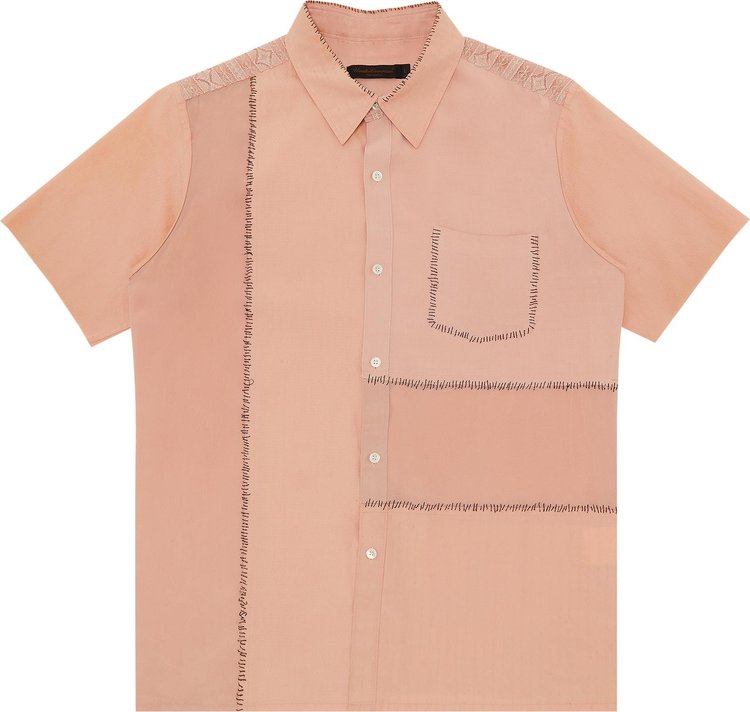 

Рубашка Vintage Undercover Undercoverism For Rebels Short-Sleeve Shirt 'Light Pink', розовый