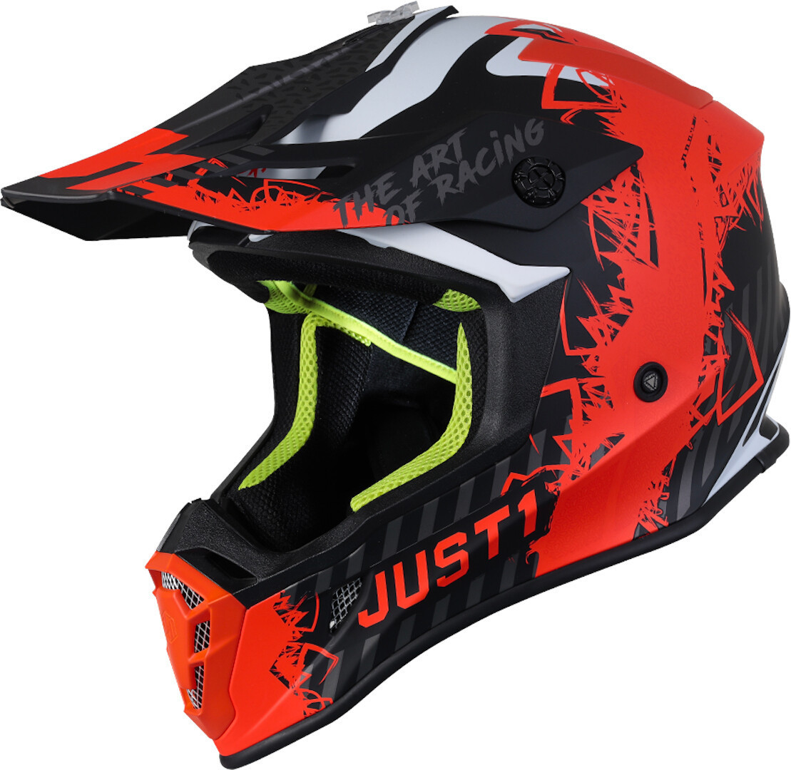 Шлем Just1 J38 Mask для мотокросса, оранжево-черный