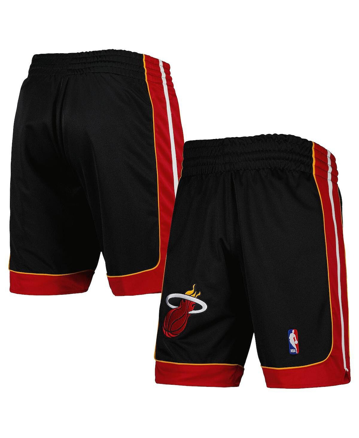 

Мужские черные аутентичные шорты miami heat 2005-06 hardwood classics authentic Mitchell & Ness, черный