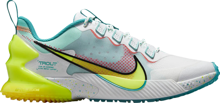 

Кроссовки Nike Force Zoom Trout LTD TF 'White Aurora Green Volt', белый