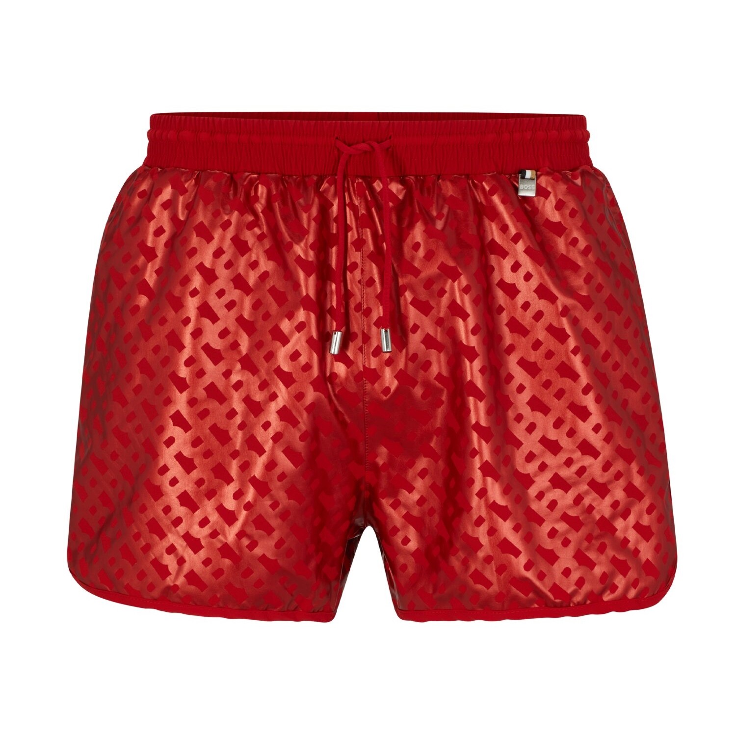 

Купальные шорты Hugo Boss Monogram-print In Quick-drying Fabric, красный