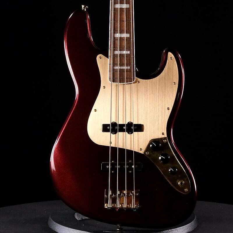 

Squier 40th Anniversary Gold Edition Jazz Bass - Ruby Red Metallic