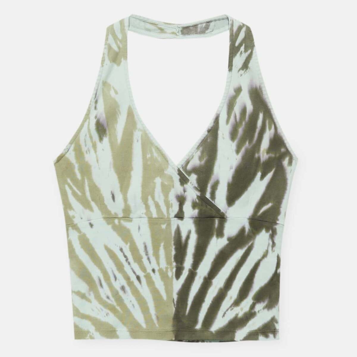 

Топ Pull&Bear Tie-dye Halter, зеленый