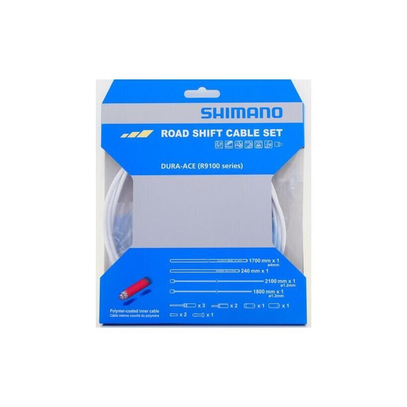 

комплект зубчатых тросов RS900 2100 мм белый 4 шт. SHIMANO, бесцветный