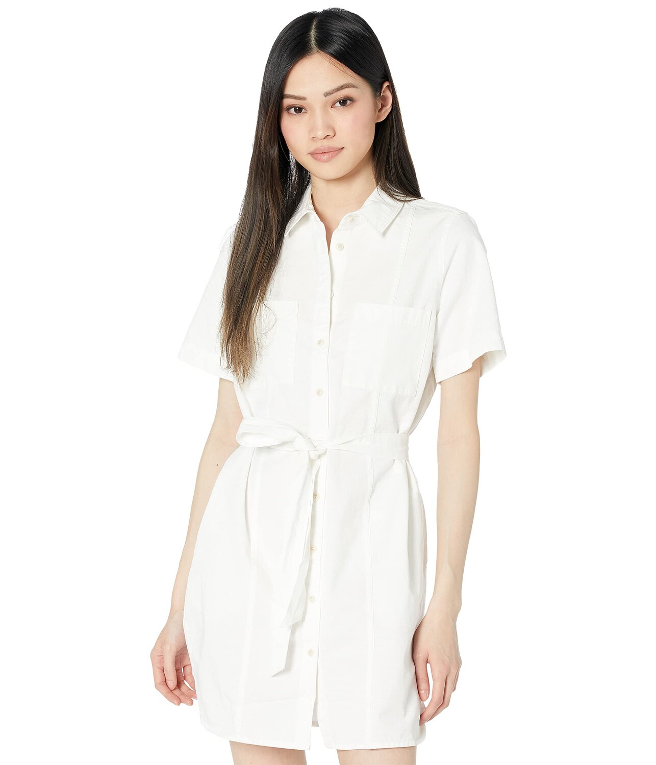

Платье Madewell, Denim Seamed Courier Tie-Waist Shirtdress