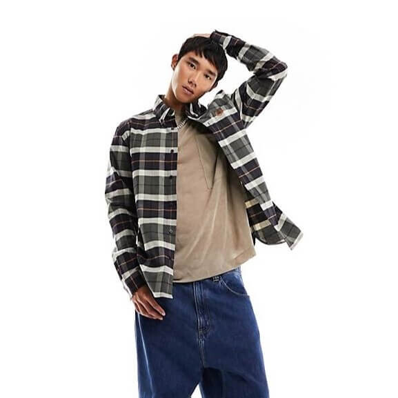 

Рубашка Fred Perry Brushed Tartan, зеленый/черный/белый