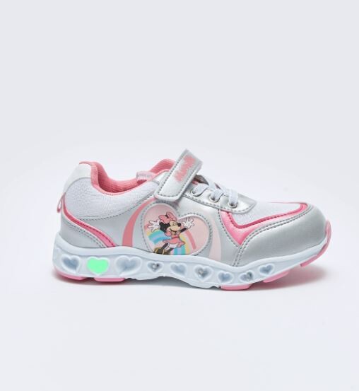 

Лицензированные кроссовки Minnie Mouse со шнуровкой и липучкой для девочек LCW Steps