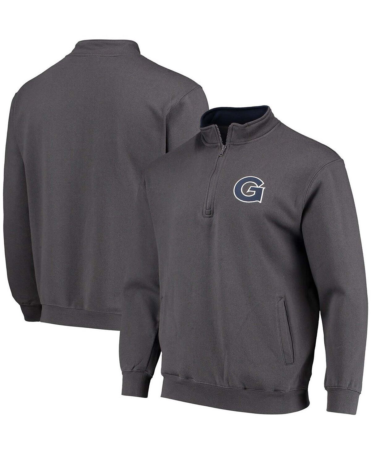 

Мужская темно-серая куртка georgetown hoyas tortugas logo с молнией на четверть Colosseum, мульти