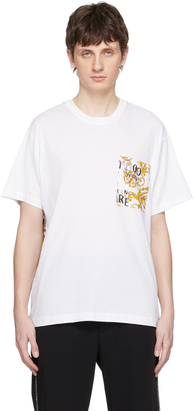 

Белая футболка от кутюр Versace Jeans Couture, Белый
