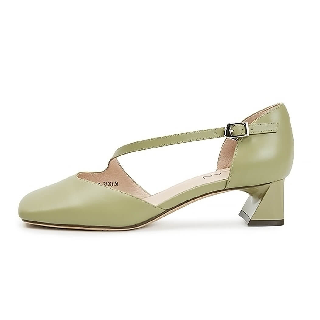 

Туфли Eblan Square Head Hollow Thick Heel (размер 38), зеленый