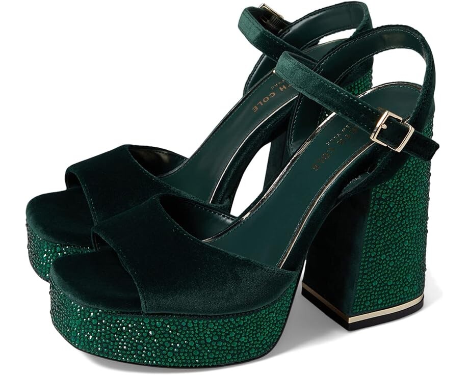 

Туфли Kenneth Cole New York Dolly Crystal, цвет Hunter Green
