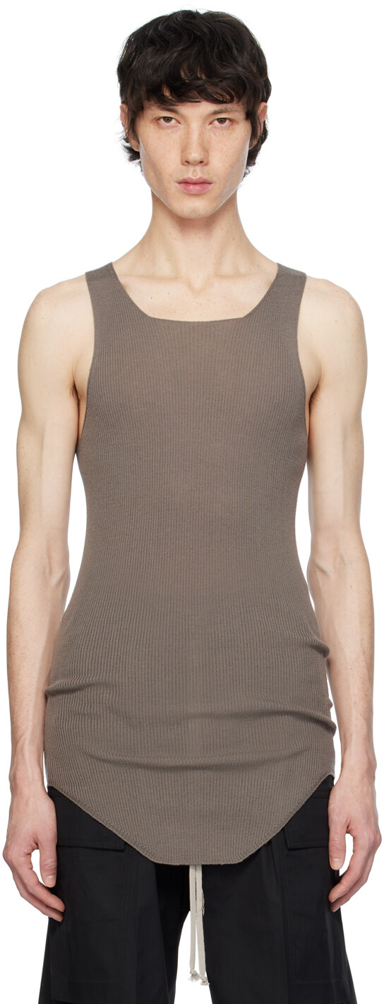 

Серая майка в рубчик Rick Owens