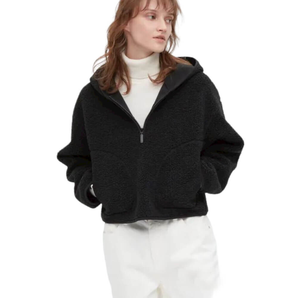 

Пуловер Uniqlo Windproof Outer Fleece Half-Zipped, черный