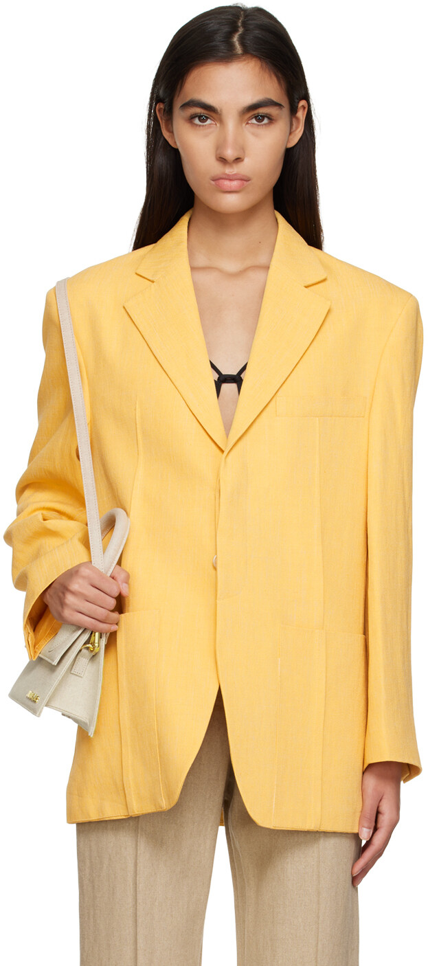 

Желтый блейзер Le Raphia 'La Veste d'Homme' Jacquemus