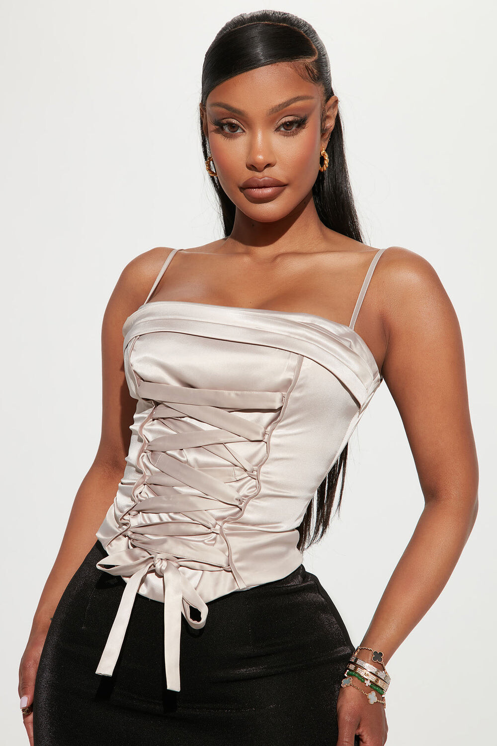 

Топ Fashion Nova T4218CPD, серо-коричневый
