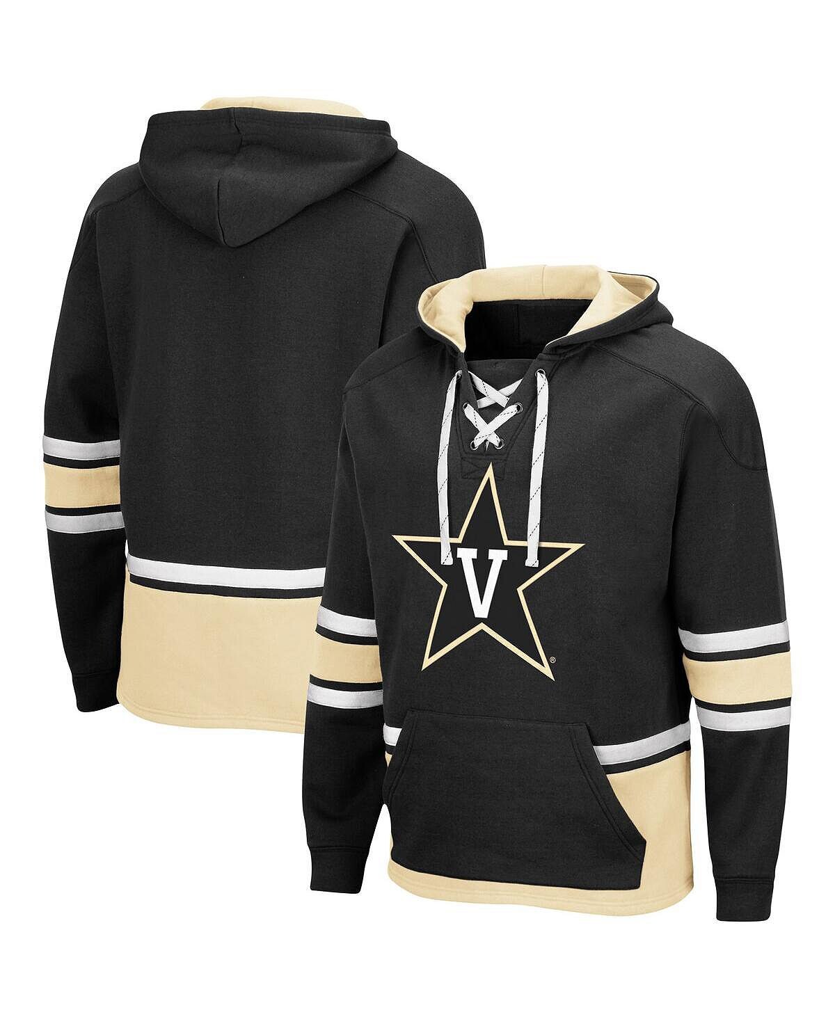 

Мужская черная толстовка с капюшоном vanderbilt commodores lace up 3.0 pullover Colosseum, черный