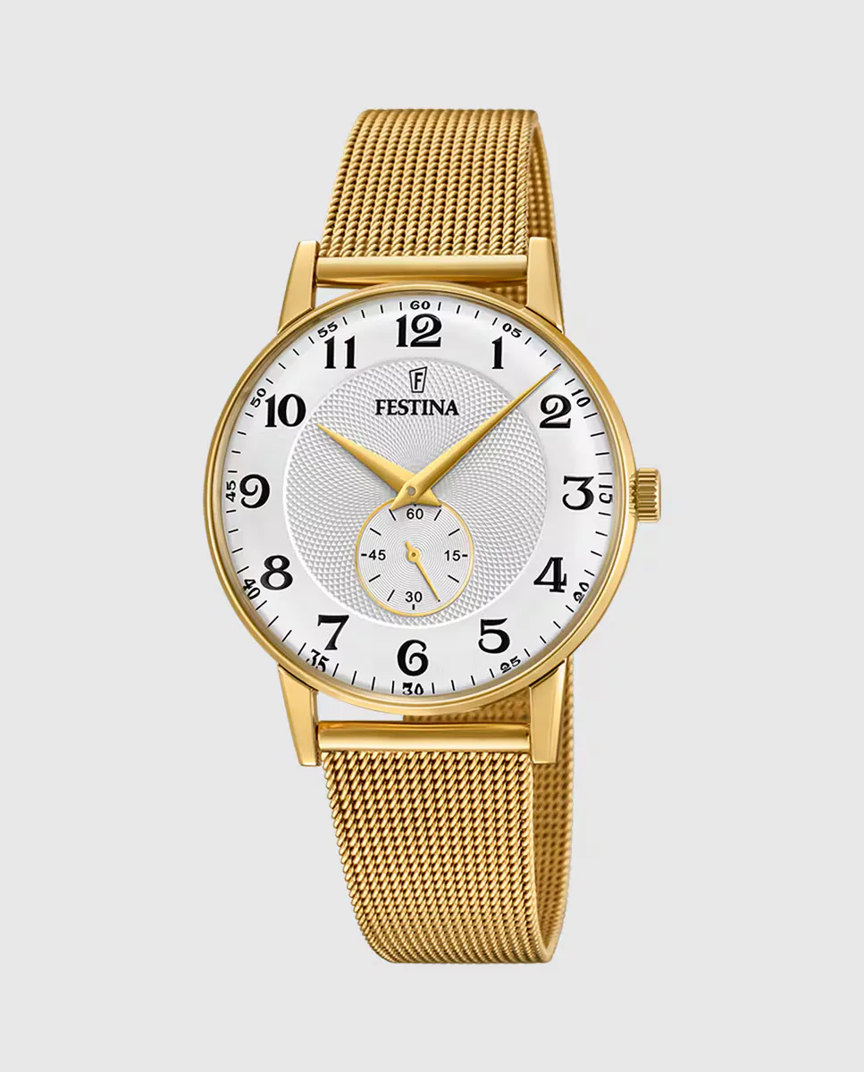 

Мужские часы F20569/1 Acero Classico из серебристой стали Festina, серебряный