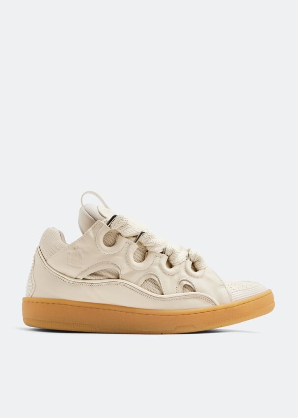 

Кроссовки LANVIN Curb sneakers, бежевый