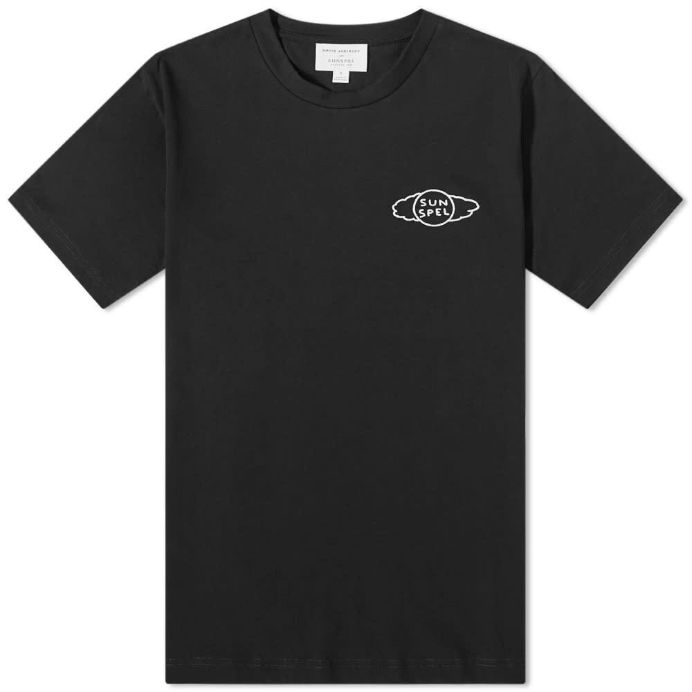 

Футболка Sunspel x David Shrigley Riviera Small Logo Tee, Черный