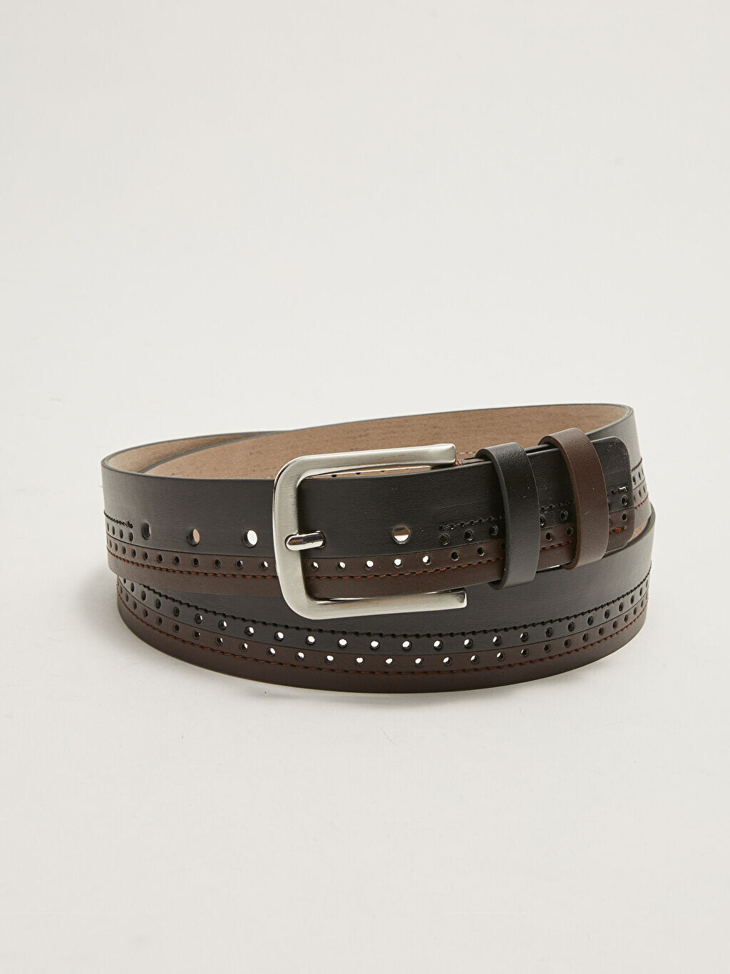 

Мужской джинсовый ремень с цветными блоками под кожу LCW Accessories