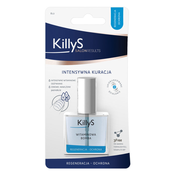 KillyS Salon Results Vitamin Booster витаминный кондиционер для ослабленных и ломких ногтей 10мл средство для роста ногтей с витаминами vitamin booster 15мл