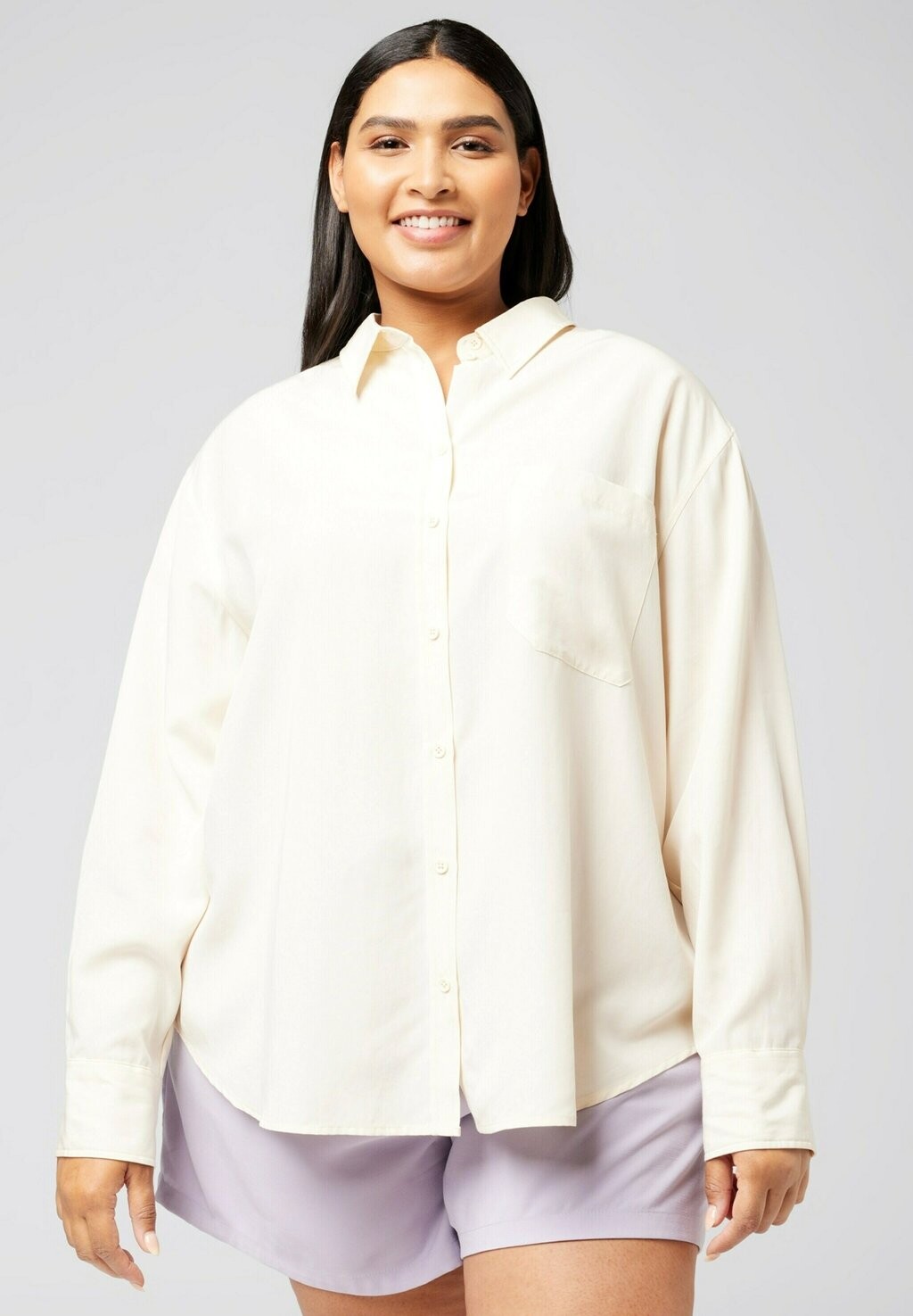 

Блузка-рубашка SHIRIN Guido Maria Kretschmer Curvy Collection, цвет offwhite