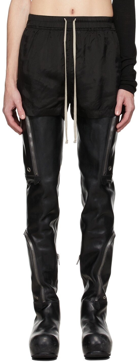

Черные противотуманные шорты Rick Owens
