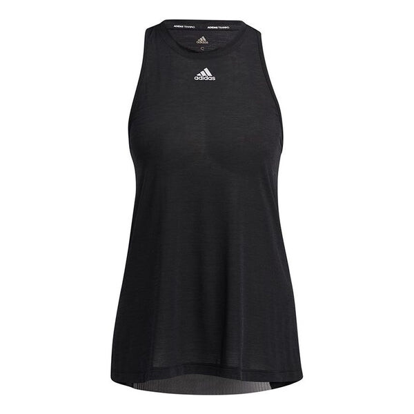 

Футболка Adidas Dance Tank Yoga Gym Loose Breathable Round Neck Sports Black Vest, Черный