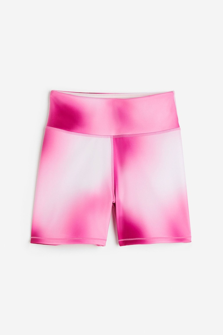 Спортивные шорты с высокой талией H&M, розовый
