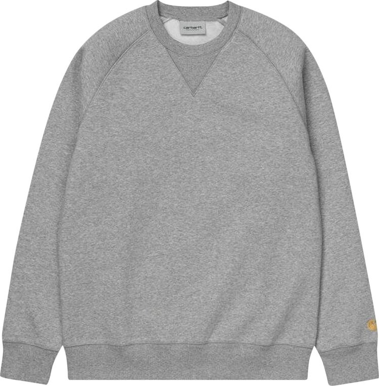 

Толстовка Carhartt WIP Chase Sweatshirt 'Grey Heather/Gold', серый