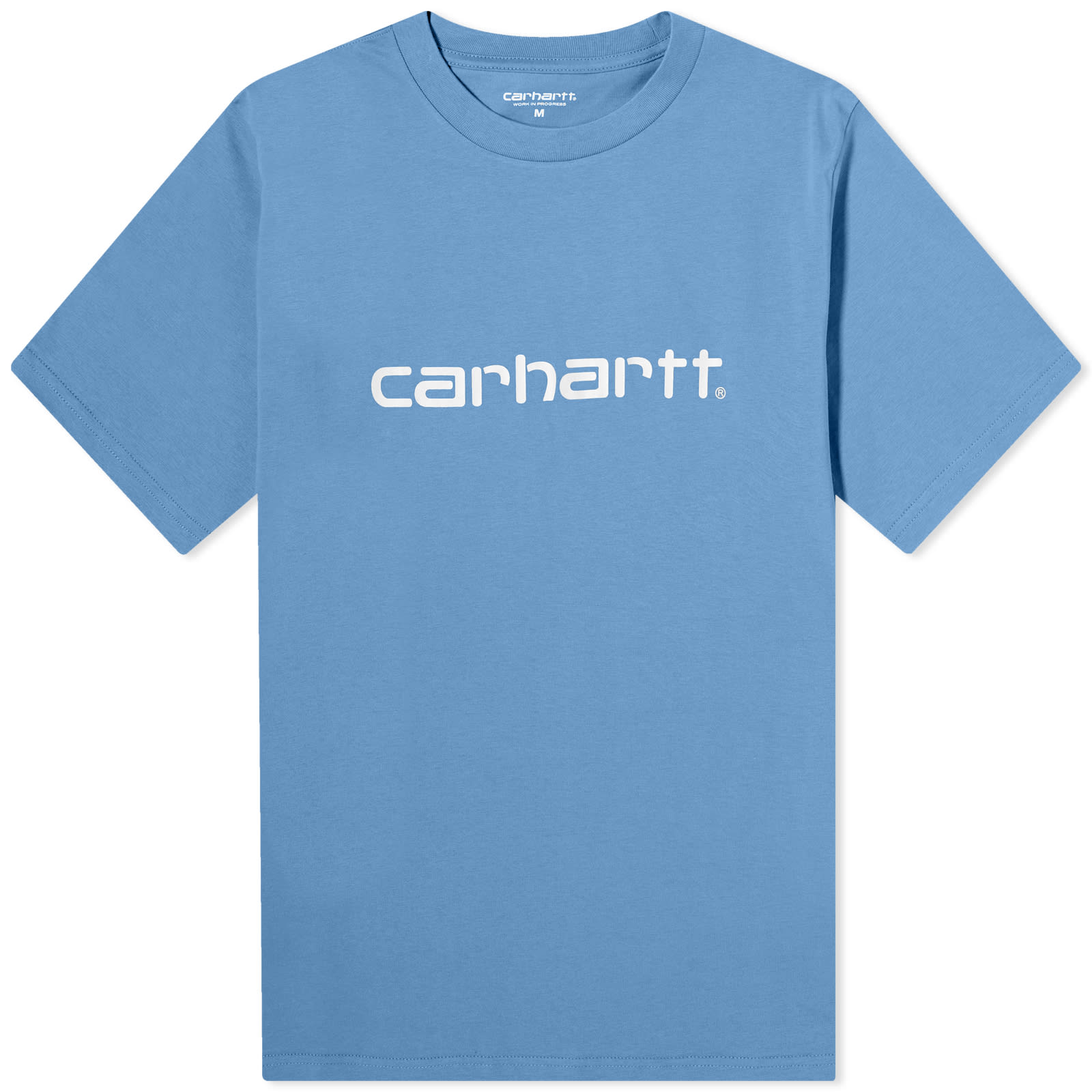 Футболка Carhartt Wip Script, голубой футболка carhartt wip script embroidery белый