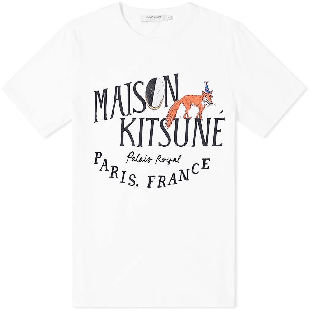 

Футболка Maison Kitsune by Olympia Le-Tan Palais Royal Cookie Tee, Белый