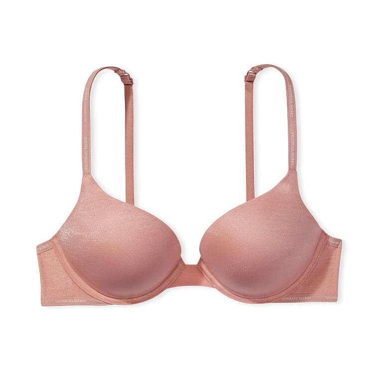 

Бюстгальтер Victoria's Secret The T-shirt Bombshell Push-Up, светло-розовый