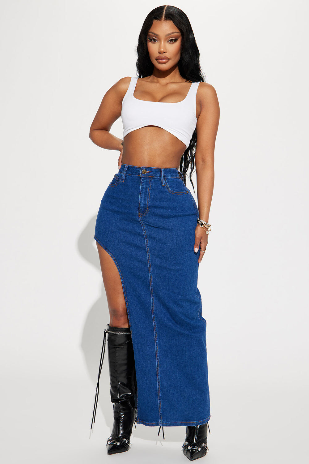 

Юбка Fashion Nova EIB01A, синий