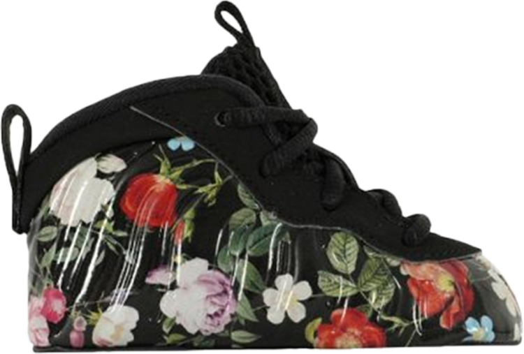 Кроссовки Nike Little Posite CB 'Floral', черный