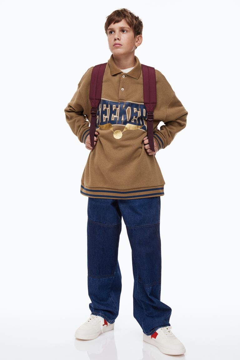 

Рубашка в стиле регби с принтом H&M