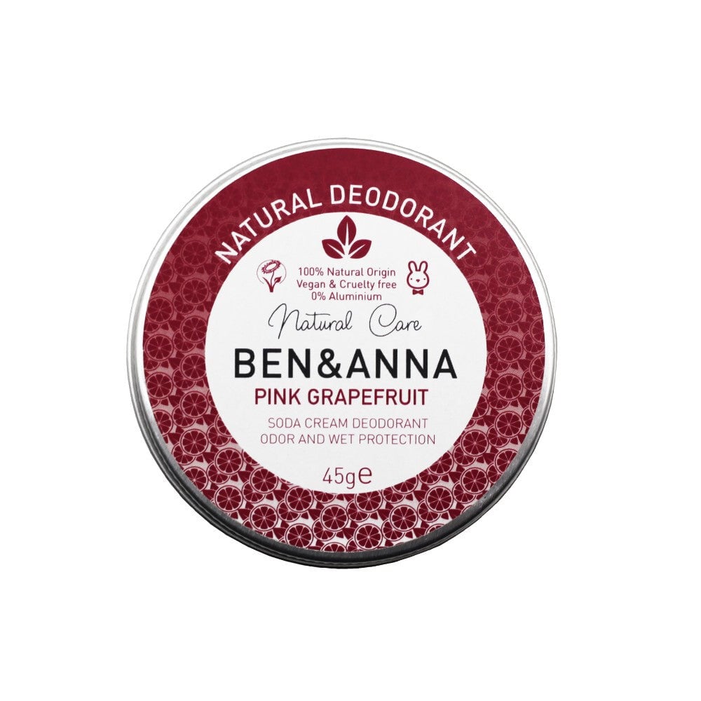 

Ben&Anna Natural Deodorant натуральный крем-дезодорант в алюминиевой банке Розовый грейпфрут 45г