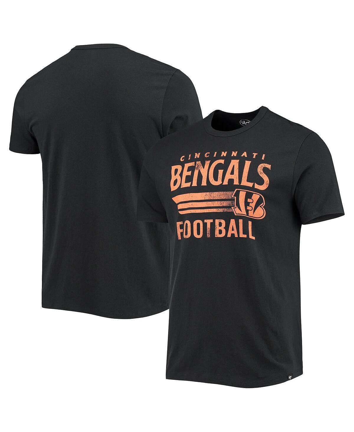 

Мужская черная футболка cincinnati bengals conrider franklin '47 Brand, черный