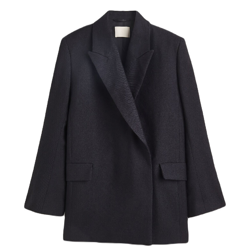 

Пиджак H&M Double-breasted, черный