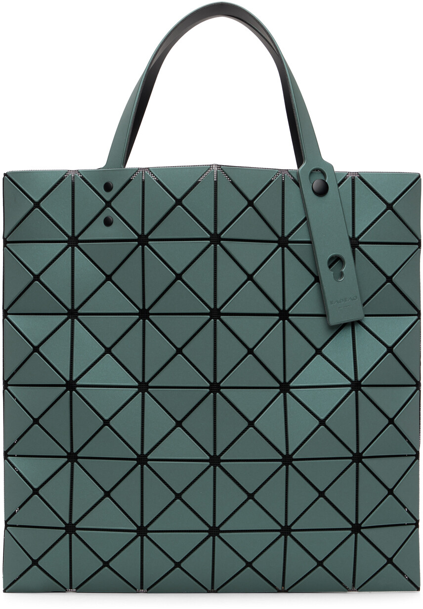 

Зеленая объемная сумка с короткими ручками Lucent Metallic Bao Bao Issey Miyake