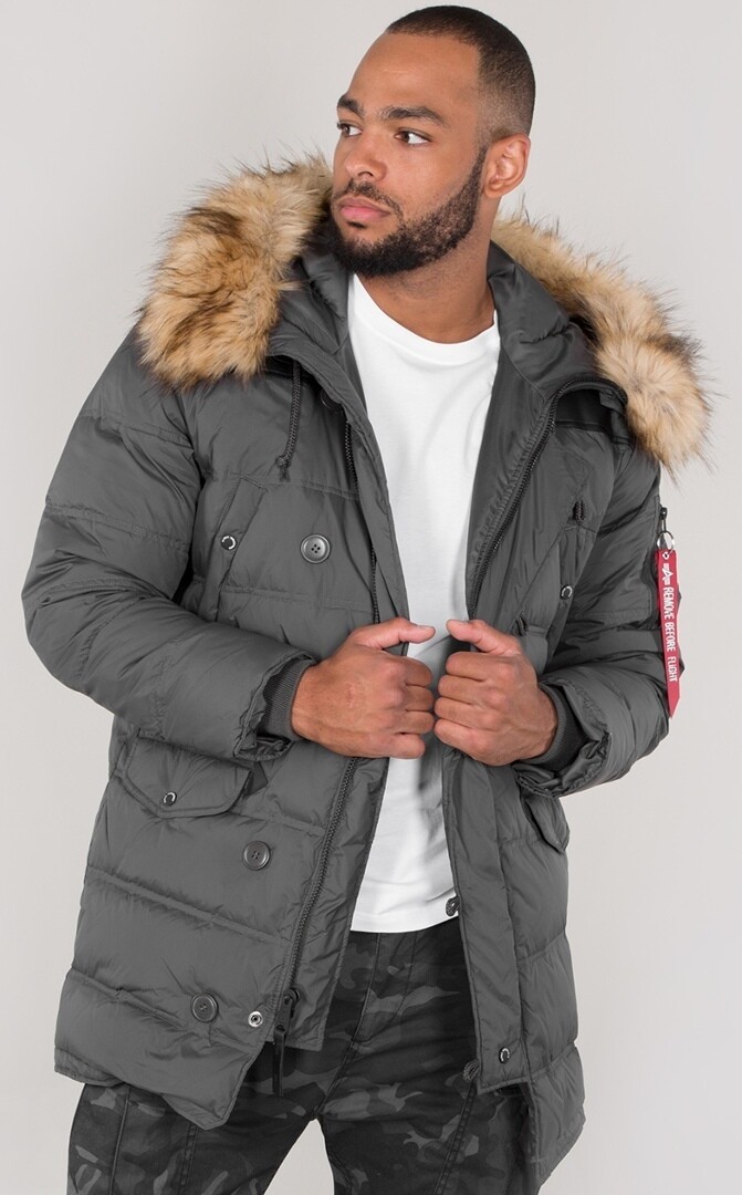 

Пуховик Alpha Industries N3-B Puffer, серый