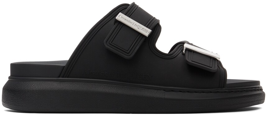 

Черные гибридные сандалии Alexander McQueen