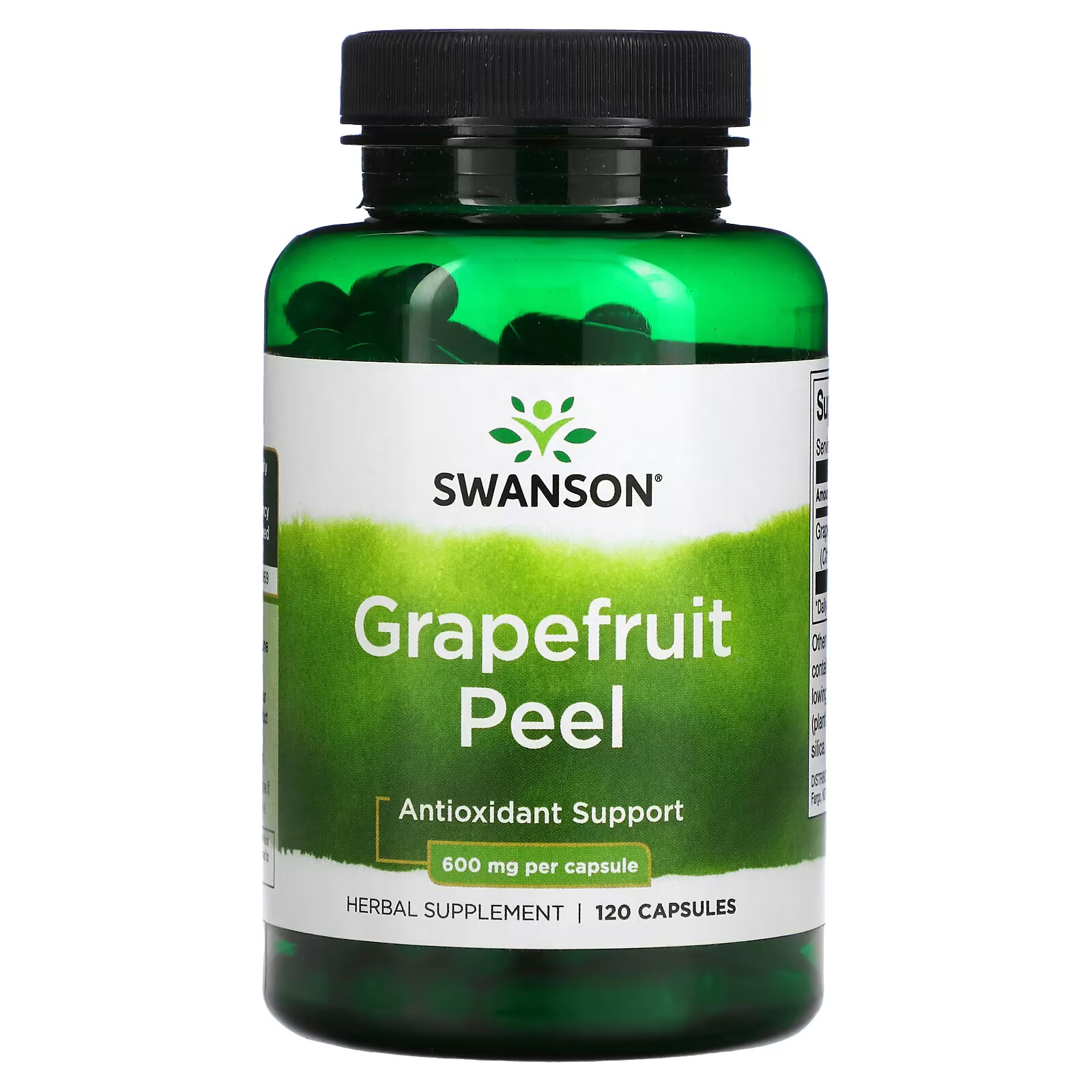Swanson, Цедра грейпфрута, 600 мг, 120 капсул swanson хондроитинсульфат 600 мг 120 капсул