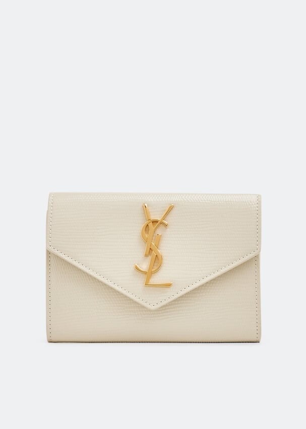 

Кошелек SAINT LAURENT Cassandre envelope wallet, белый