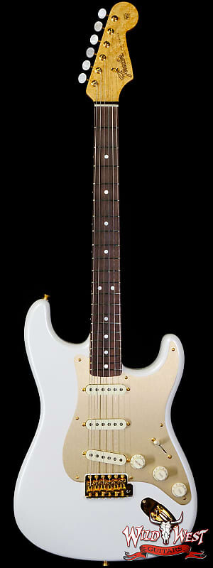 

Fender Custom Shop Limited Edition 75th Anniversary Stratocaster 5A Birdseye Maple Neck Палисандр Накладка на гриф NOS Diamond White Pearl