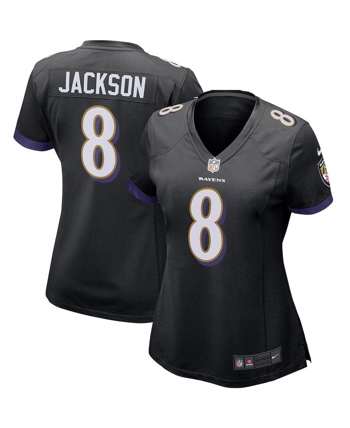 

Женское джерси lamar jackson black baltimore ravens game jersey Nike, черный