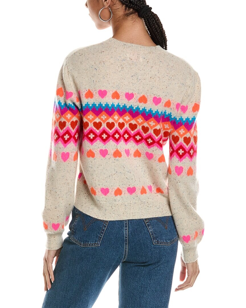 

Кашемировый свитер Brodie Cashmere Rainbow Fairisle, серый