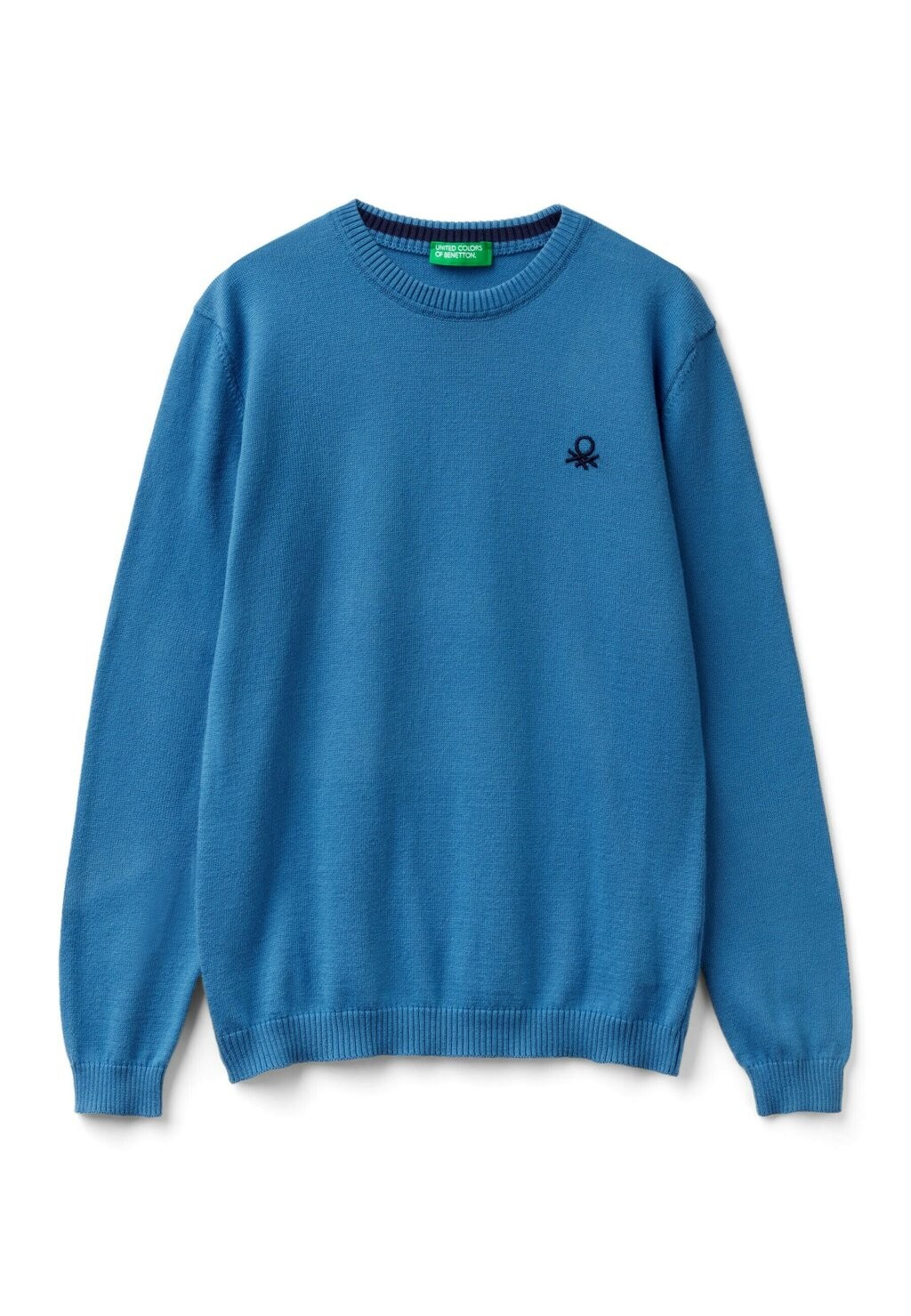 

Вязаный свитер WITH LOGO United Colors of Benetton, цвет blue