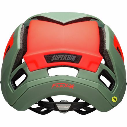 шлем lil ripper детский bell цвет monsters gloss green Шлем Super Air Mips Bell, цвет Matte/Gloss Green/Infrared